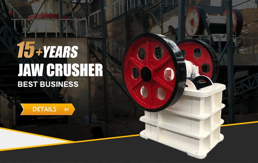 PE-300 Small Stone Jaw Crusher Crusher for Calcium Carbonate Gypsum Limestone Quartz Graphite Calcite Feldspar Fluorite Powder Production Line